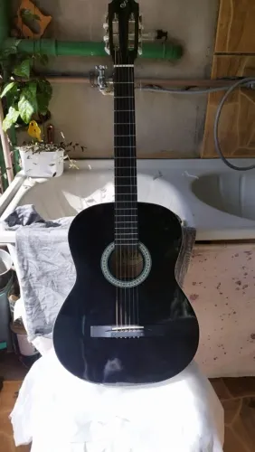 Violão Acústico Giannini Start S-14 Bk Preto Verniz Brilhant