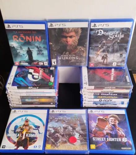 JOGOS P/PS5 NOVOS SEMI-NOVOS( APARTIR R$ 100) SOMOS LOJA FÍSICA NO CENTRO DE CAXIAS 
