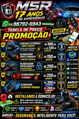 Cadeado Eletronico Corta Corrente Alarme Bloqueador Rastreador e outros.
