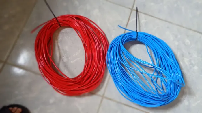 Cabo sill 6mm 50 metros de azul e 50 de vermelho