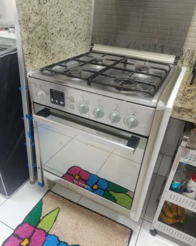 Fogão embutir Bosch inox 4 bocas