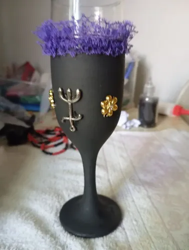 Taça decorada 