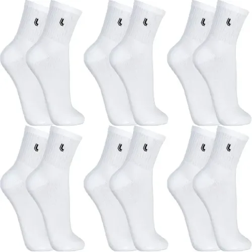 Kit 6 Pares Meias Lupo Cano Médio Alto Academia Original