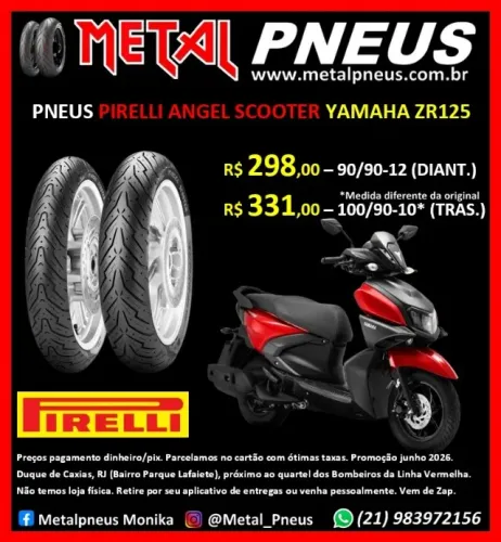 Pneu Moto Pirelli Yamaha ZR125 - Novos com Garantia