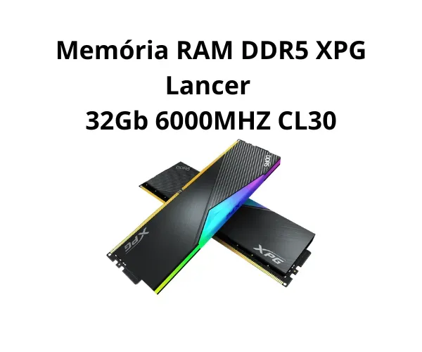 Memória RAM DDR5 32Gb XPG 6000Mhz CL30 (2x16gb)