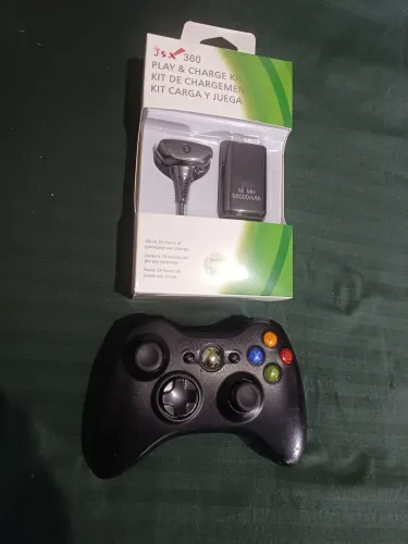 Controle Original Xbox 360 com kit Bateria novo