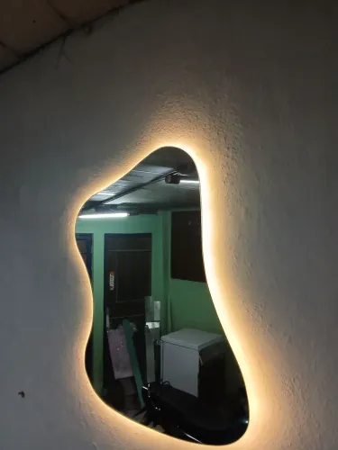 Espelho novo led a pilha