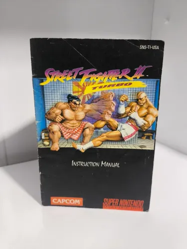STREET FIGHTER II TURBO - MANUAL DE INSTRUÇÃO ORIGINAL NINTENDO