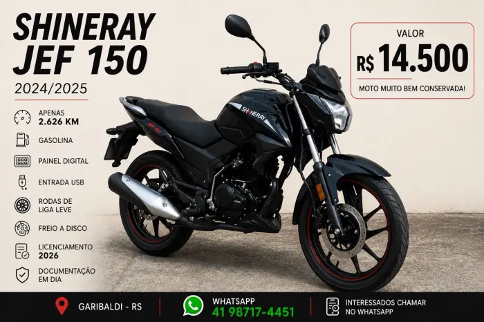 Shineray Jef 150 à venda