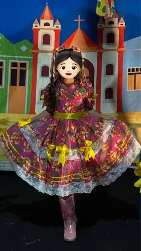 Vestido São João infantil