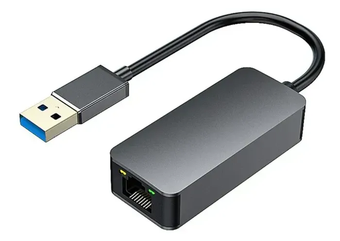 Adaptador de Rede USB 3.0 para RJ45 2.5G - 2500 Mbps