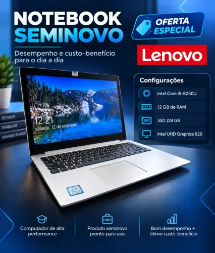 Notebook LENOVO SEMINOVO TOP