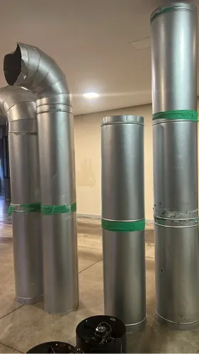 Coifa com corta fogo Exaustor