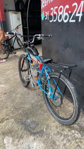 Bicicleta motorizada 80cc econômica e funcionando