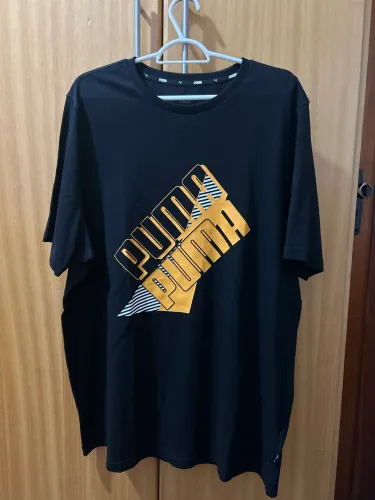 Camiseta Puma preta, tamanho GG, nunca usado antes