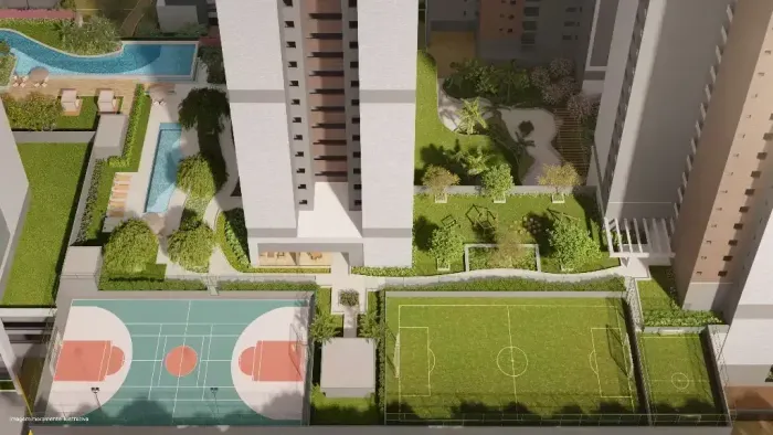 Edf. Raízes - Apartamento 2 quartos 1 suítes 49m² e 1 vagas - Lançamento Boa Vista.