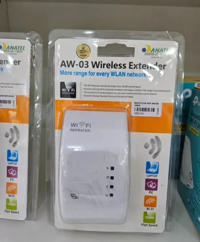 Repetidor de Sinal Wi-Fi.