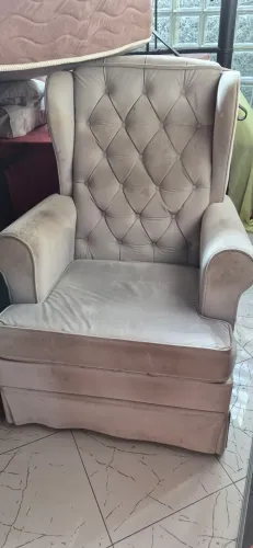 Poltrona super confortável em material Suede 