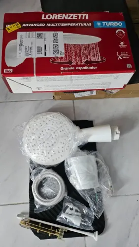 Chuveiro Lorenzetti Advanced Turbo Multitemperaturas, com pressurizador