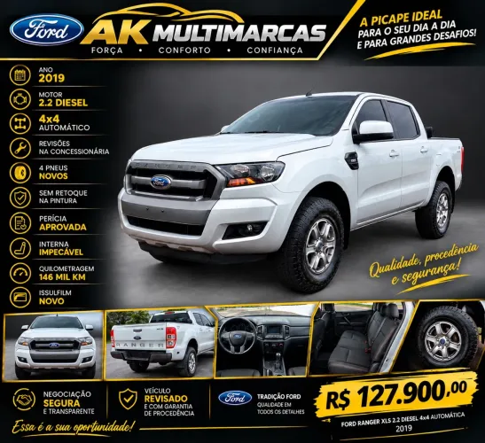 Ford Ranger XLS 2.2 4X4 CD Diesel Aut. 2019