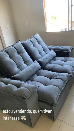 sofá retrátil dois lugar 