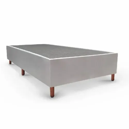 Base Box Solteiro Tozatto 88x188x26cm Tecido - Praia Moveis