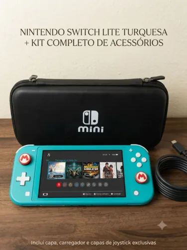 Nintendo Switch Lite 512GB Desbloqueado Atmosphere Online Normal - Vendo e Envio pela OLX