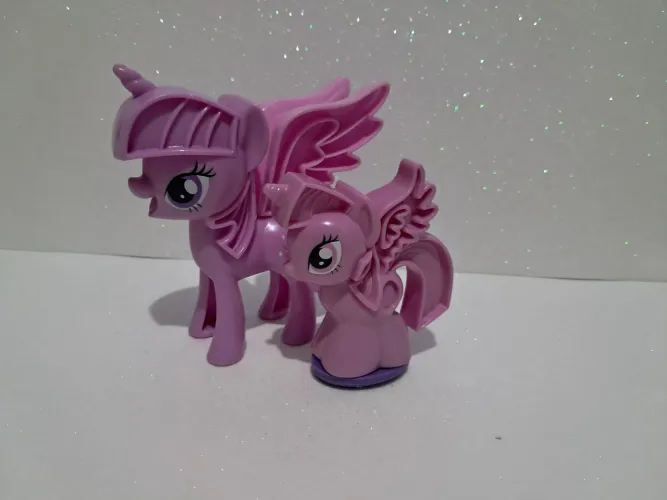 Lote miniaturas My little pony Twilight Sparkle 11cm e 8cm
