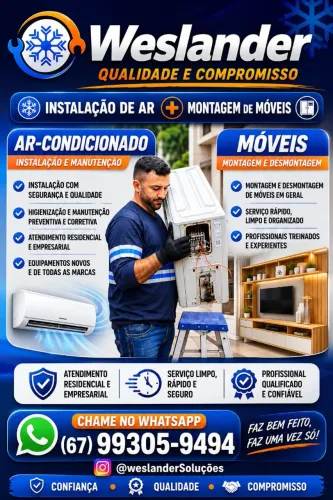 Montador de móveis / instalação de ar condicionado