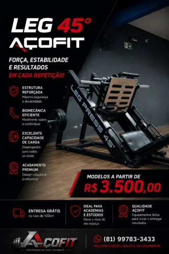 Leg Press 45° AçoFit