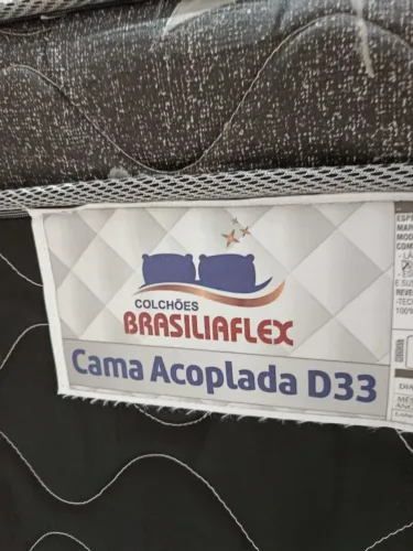Cama box solteiro+cabeceira estofada