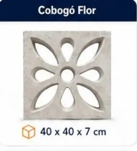 Cobogó Flor 40x40x7