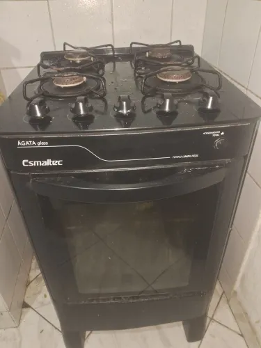 GÁS QUASE CHEIO REGISTRO DE GÁS NOVO E FOGÃO SEMI NOVO