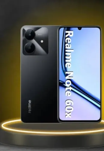 Telefone Promoção Barato - Realme Note 60x + Lacrado - Original + 64/4 Black - Parcelamos