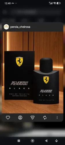 Perfume Ferrari Black 125 ml R$ 230