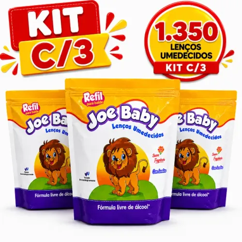 KIT LENCO UMEDECIDO REFIL C/450 UNIDADES 1.350 UNIDADES