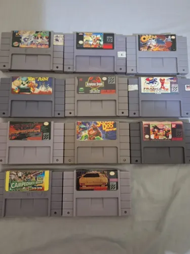 Coleção Jogos Super Nintendo Anos 90
