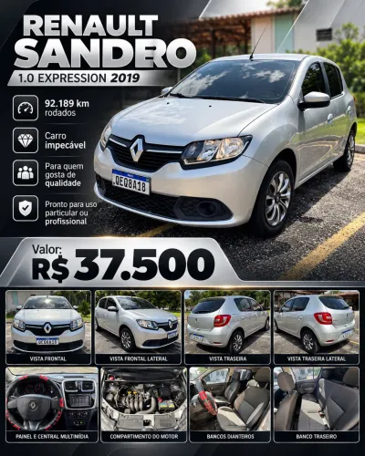 Renault Sandero Expression Flex 1.0 12V 5P 2019