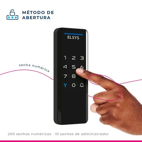 Frchadura Digital De Sobrepor Vertical Pop<br>Esf-ds1100v Elsys