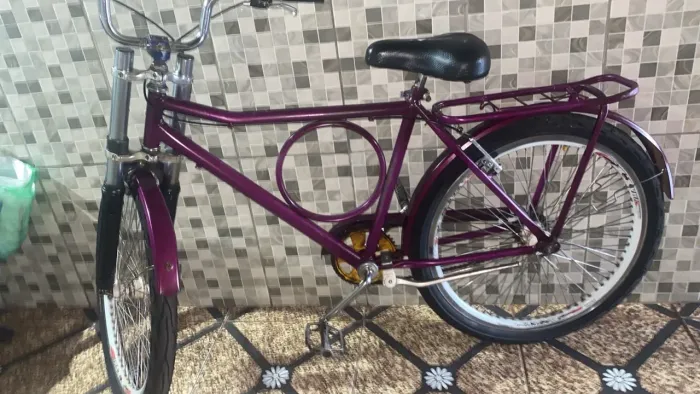 Bicicleta Lowrider Aro 20 Roxa - Estilo Chopper