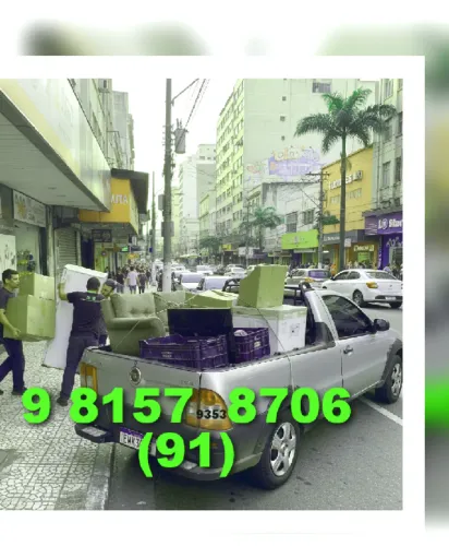 Mudança (91) 9.8157+8706 André com Qualidade hoje Sexta-feira