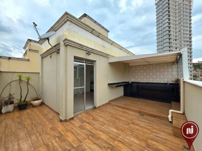 Cobertura com 2 dormitórios para alugar, 83 m² por R$ 3.556/mês - Buritis - Belo Horizonte