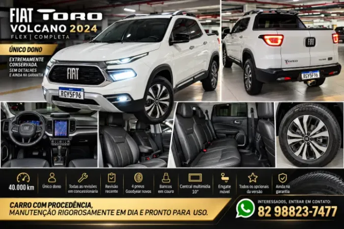 Fiat Toro Volcano 1.3 T270 4X2 Flex AUT 2024