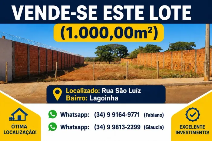 VENDE-SE ESTE LOTE 1.000,00m²