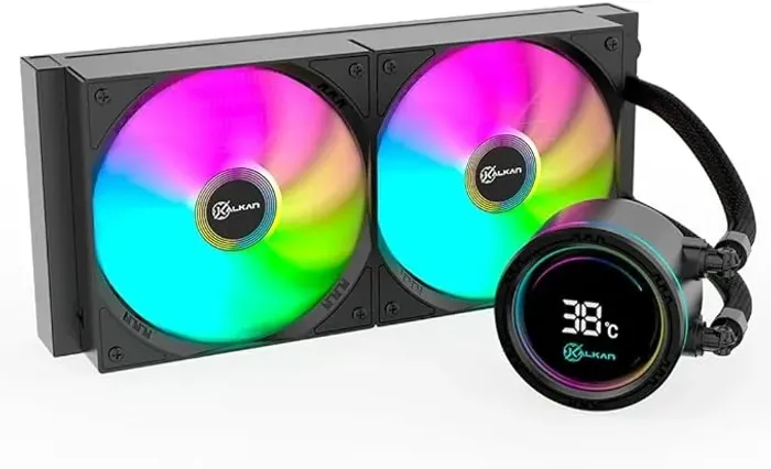 Water Cooler Gamer Kalkan Alpha 240 ARGB com display Preto Novo