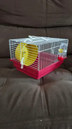 Kit Gaiola para Hamster + Globo de Exercícios + Acessórios