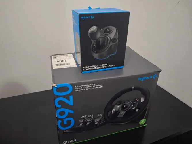 Kit Simulador Logitech G920 + Câmbio Driving Force - Pouco Uso - Xbox e PC
