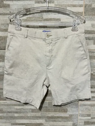 Short de linho bege Short? Co G