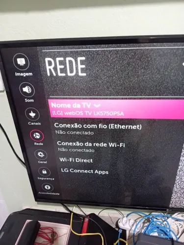 Tv LG webos 43 polegadas ..com defeito wifi nao conecta