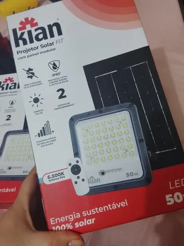 Projetor Solar LED Kian 50W - IP65 - 6500K